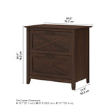 Key West 2 Drawer Lateral File Cabinet by Bush Furniture