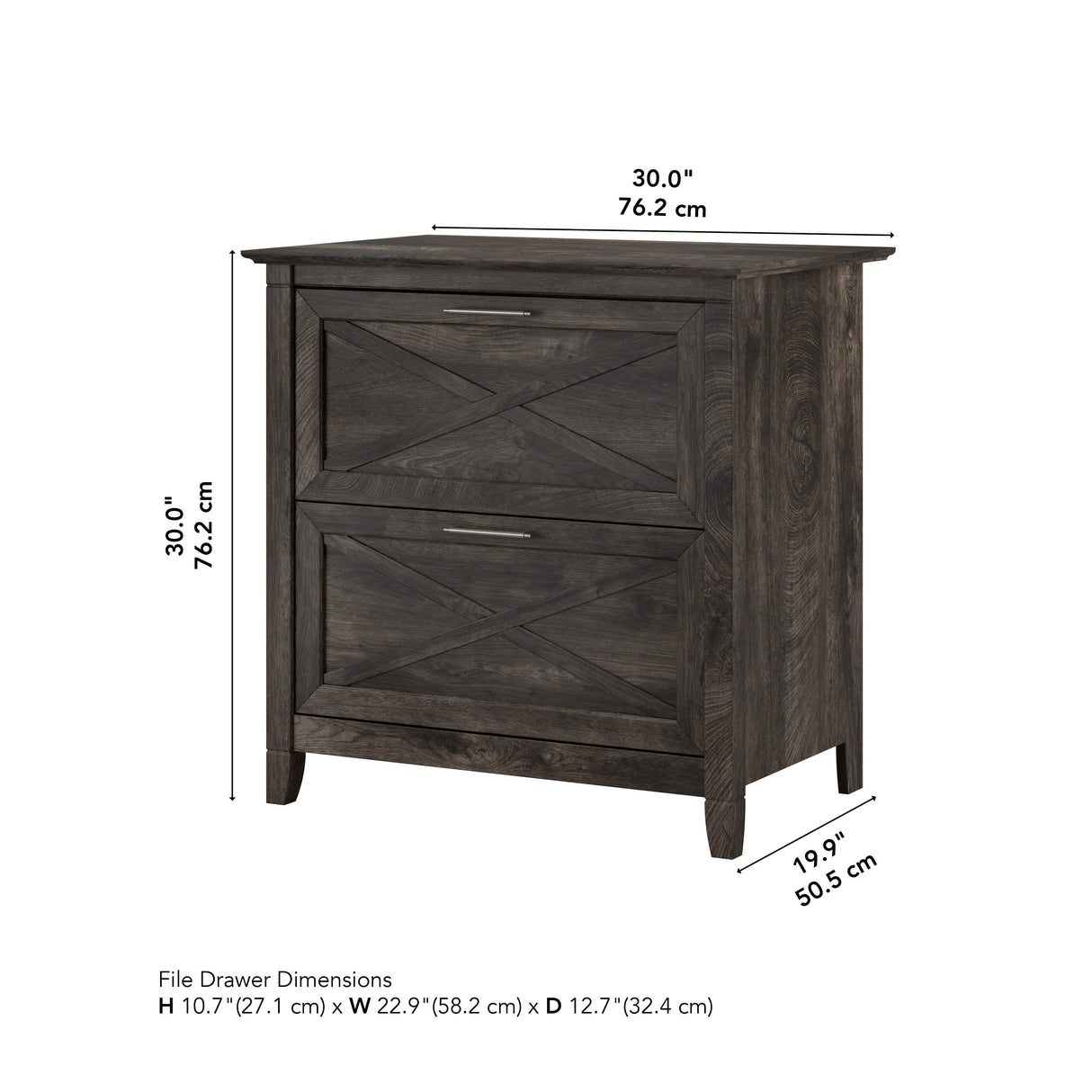 Key West 2 Drawer Lateral File Cabinet by Bush Furniture