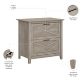 Key West 2 Drawer Lateral File Cabinet by Bush Furniture