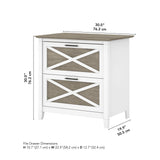 Key West 2 Drawer Lateral File Cabinet by Bush Furniture