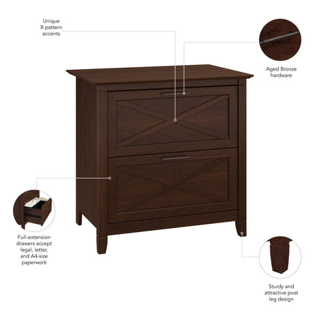 Key West 2 Drawer Lateral File Cabinet by Bush Furniture