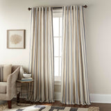 Clementine Vertical Stripe Single Curtain Panel