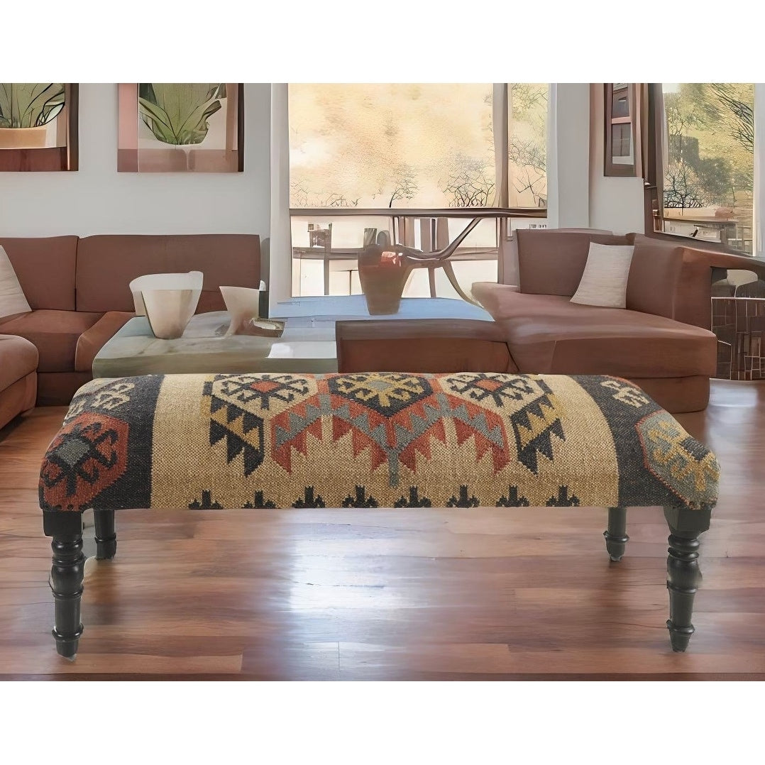 Sevita Southwestern Indoor Bench 16"W x 47"L x 18"H - 16"Wx47"Lx18"H