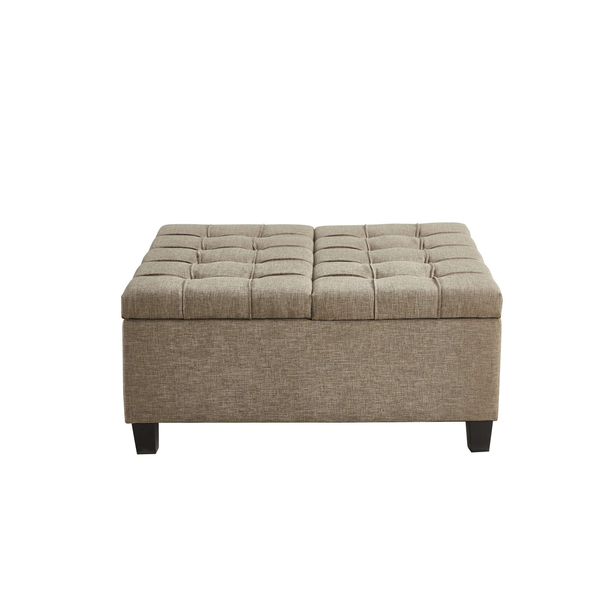 Large Square Tufted Storage Ottoman