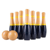 Lawn Bowling, 8 inch Wooden Lawn Game by Hey! Play!