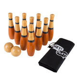 Lawn Bowling, 8 inch Wooden Lawn Game by Hey! Play!