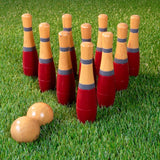 Lawn Bowling, 8 inch Wooden Lawn Game by Hey! Play!