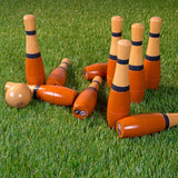 Lawn Bowling, 8 inch Wooden Lawn Game by Hey! Play!