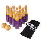 Lawn Bowling, 8 inch Wooden Lawn Game by Hey! Play!