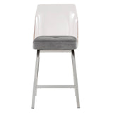 Lennox Velvet Counter Height Stools (Set of 2) by iNSPIRE Q Bold