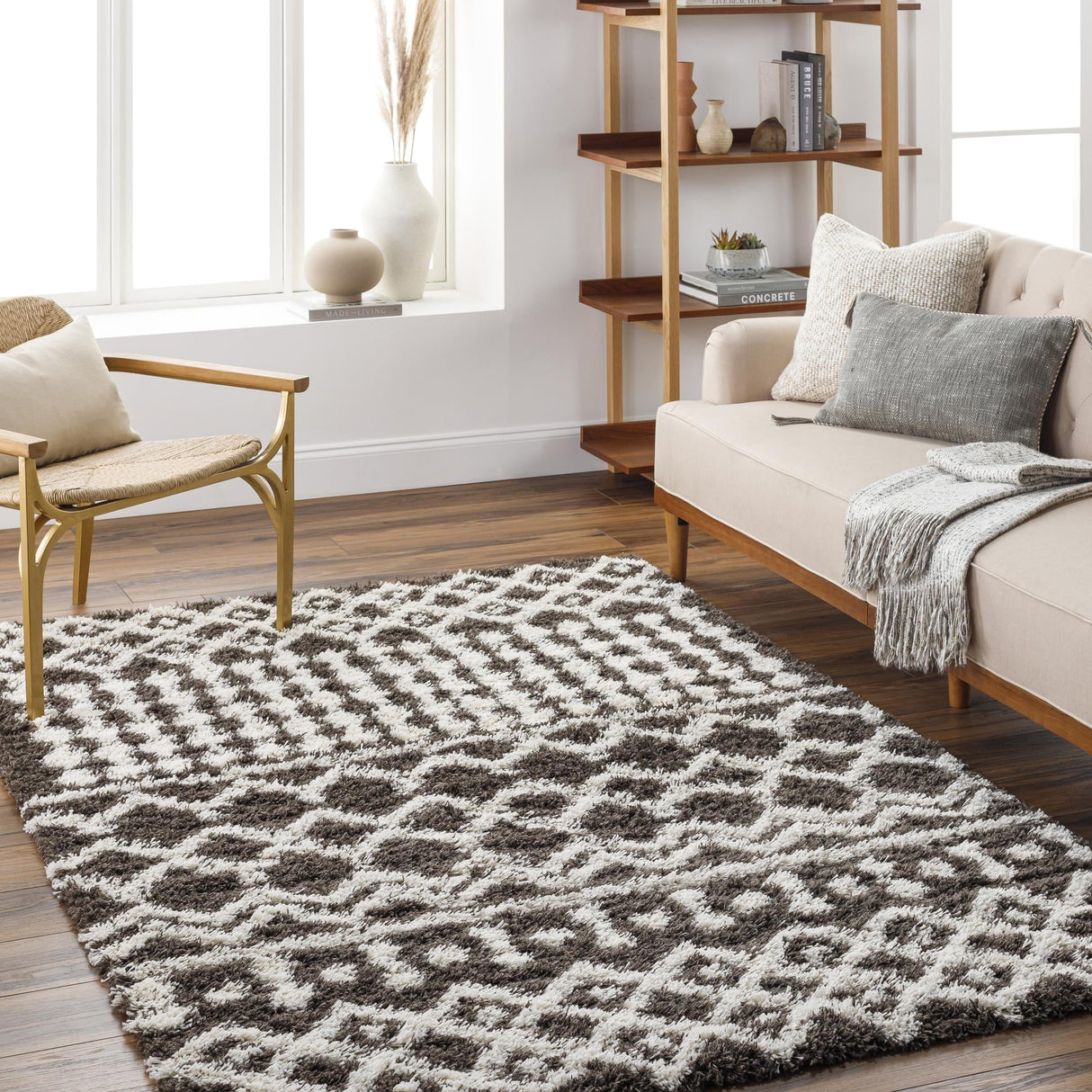 Livabliss Urban Shag Bohemian Tribal Area Rug