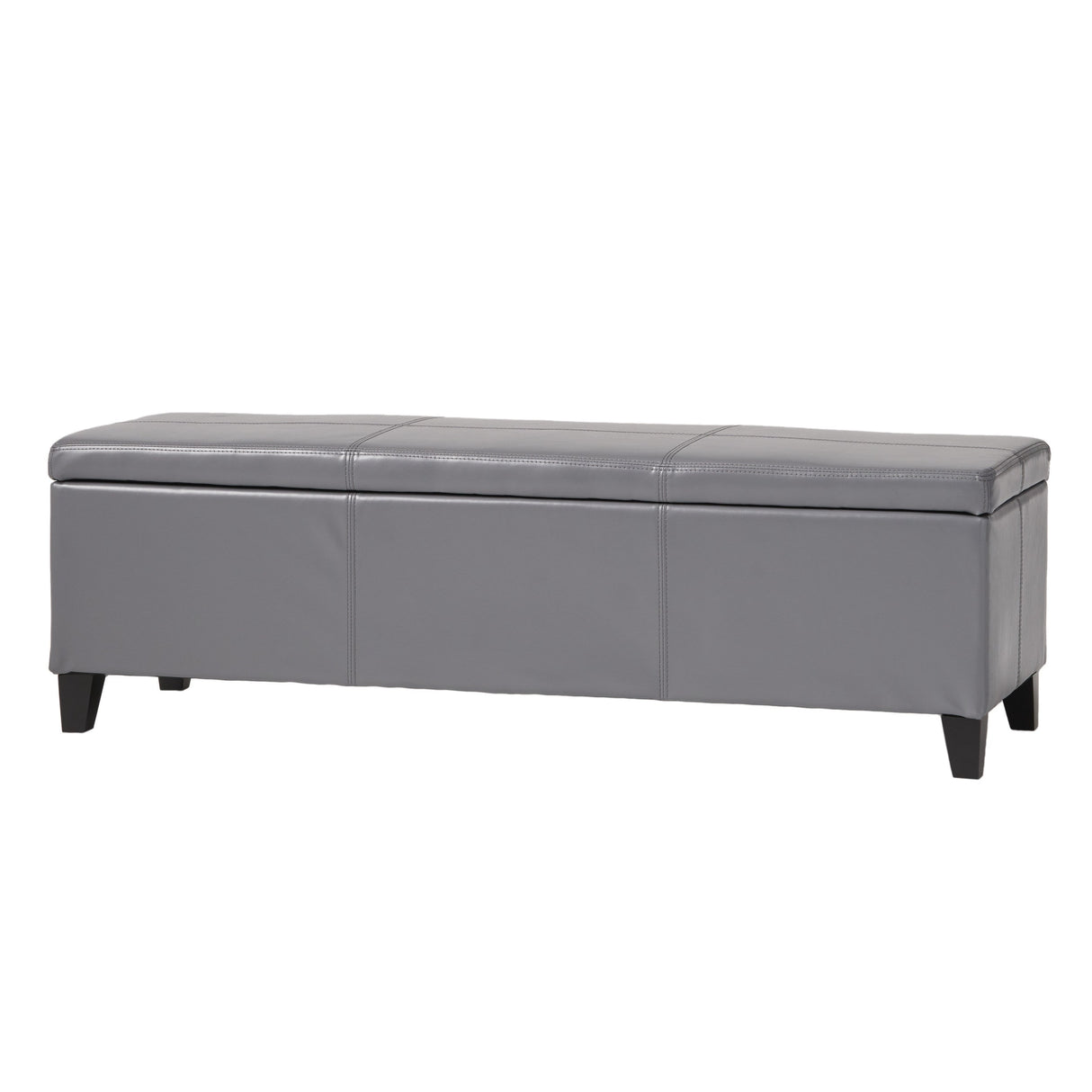 Lucinda Faux Leather Storage Bench by Christopher Knight Home - 51.25" L x 17.50" W x 16.25" H