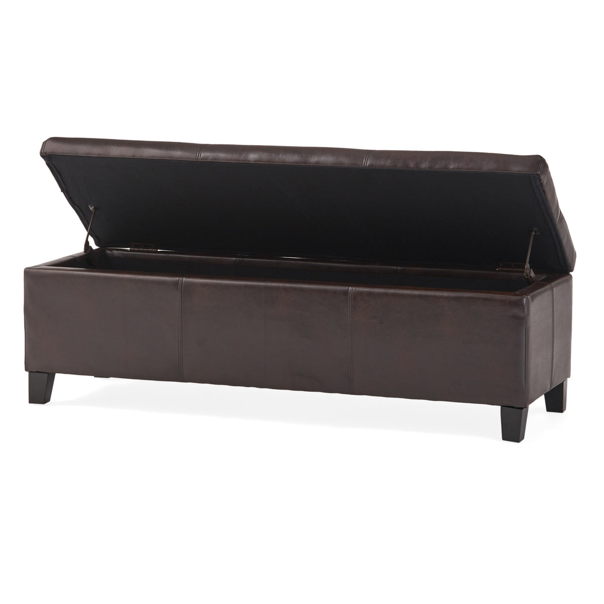 Lucinda Faux Leather Storage Bench by Christopher Knight Home - 51.25" L x 17.50" W x 16.25" H