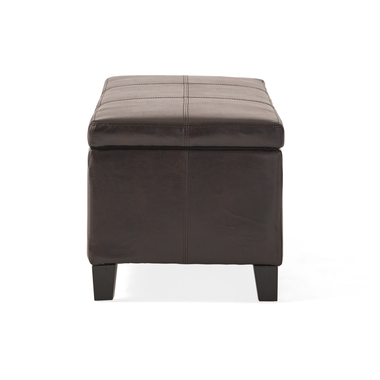 Lucinda Faux Leather Storage Bench by Christopher Knight Home - 51.25" L x 17.50" W x 16.25" H