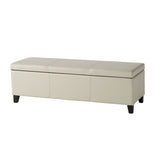 Lucinda Faux Leather Storage Bench by Christopher Knight Home - 51.25" L x 17.50" W x 16.25" H