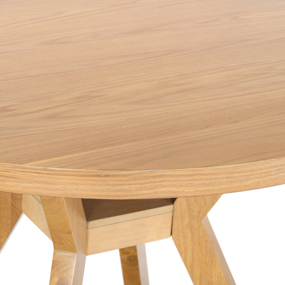 Luis 48-inch Round Wood Dining Table - Natural - 48Wx48Dx30H