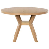 Luis 48-inch Round Wood Dining Table - Natural - 48Wx48Dx30H