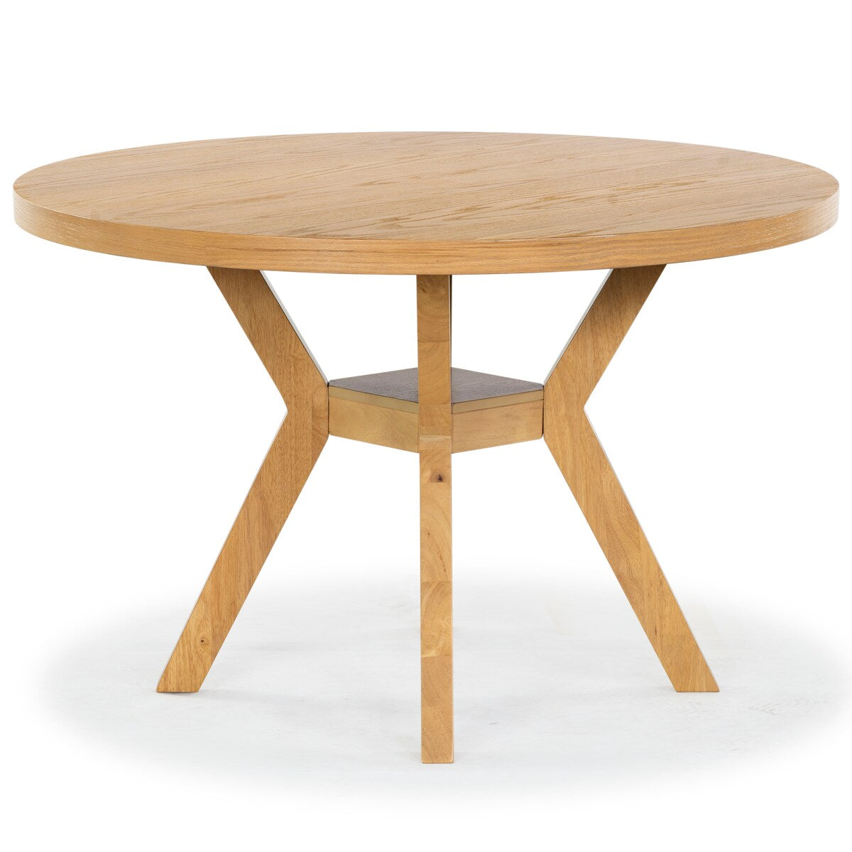 Luis 48-inch Round Wood Dining Table - Natural - 48Wx48Dx30H