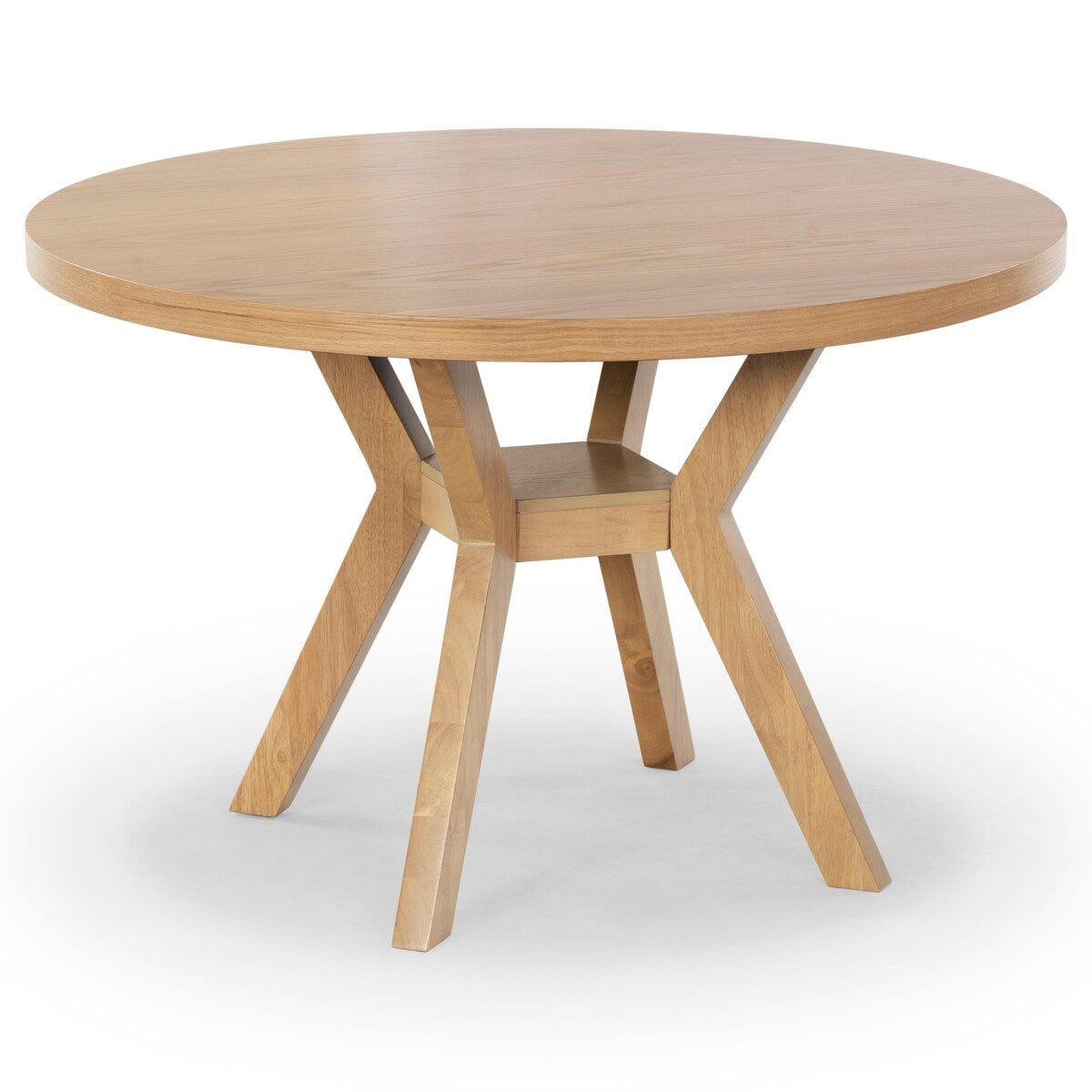 Luis 48-inch Round Wood Dining Table - Natural - 48Wx48Dx30H