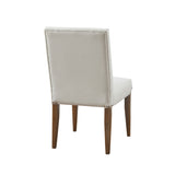 Madison Park Abel Cream Channel Tufting Dining Chair (Set of 2)