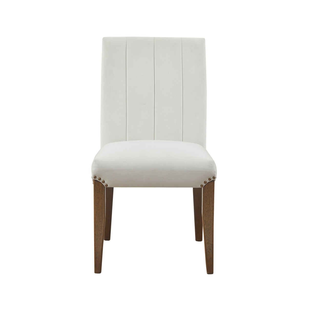 Madison Park Abel Cream Channel Tufting Dining Chair (Set of 2)