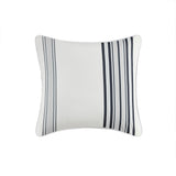 Madison Park Bolinas Printed Stripe 3M Scotchgard Outdoor Square Pillow - 20x20"