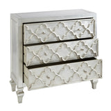 Madison Park Greyson Antique Silver 3-Drawer Chest