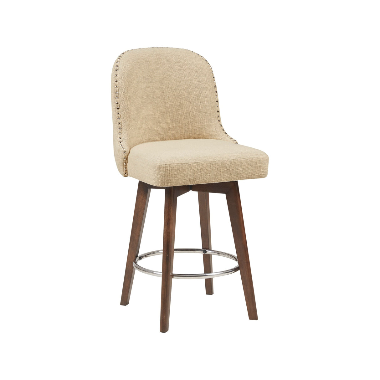 Madison Park Heyes Counter Stool with 360 degree Swivel Seat