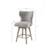 Madison Park Irvine 180 degree Swivel Counter Stool