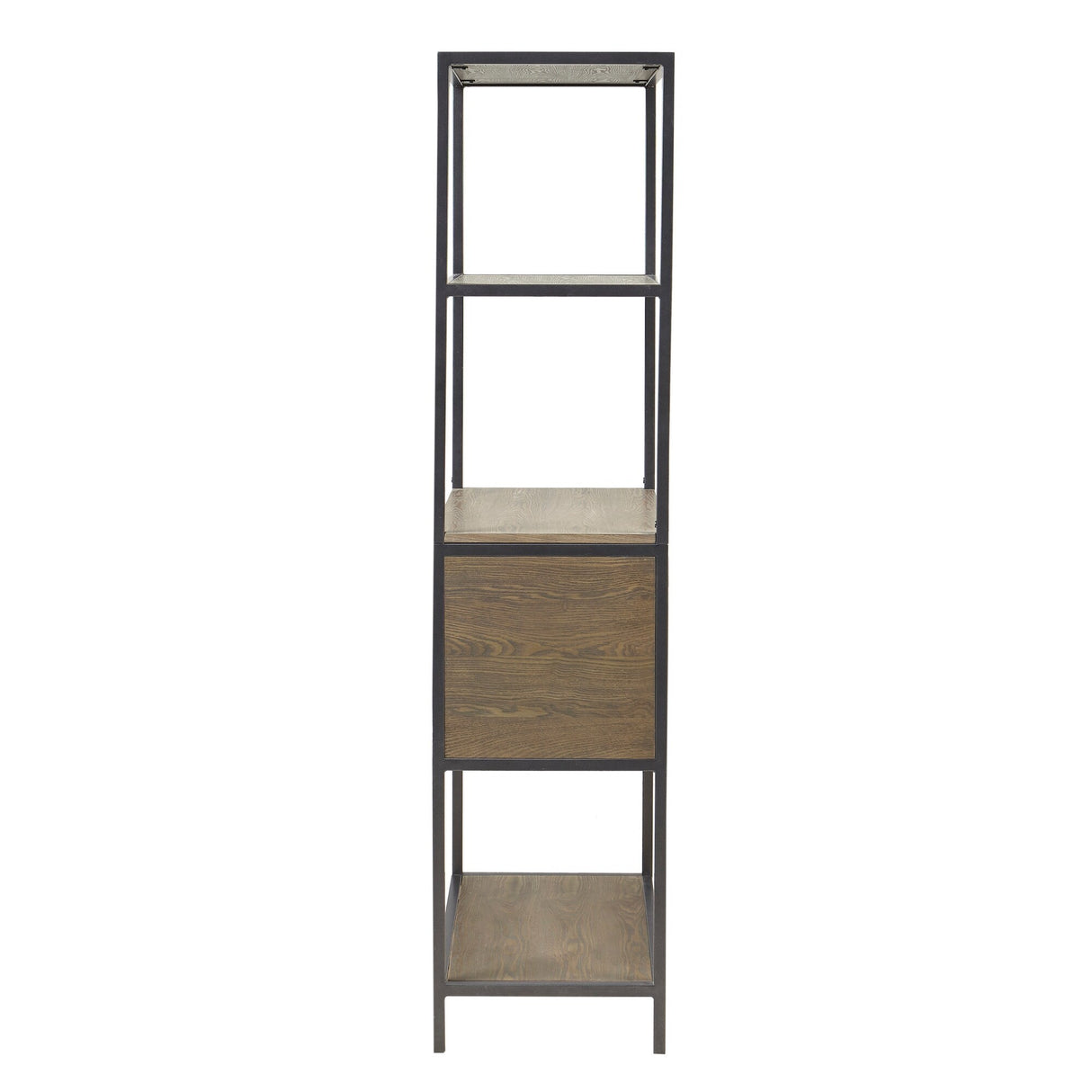 Madison Park Pagosa Grey 3-Shelf Bookcase with Storage Cabinet