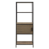 Madison Park Pagosa Grey 3-Shelf Bookcase with Storage Cabinet