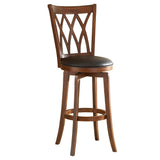 'Mansfield' Brown Cherry Criss-cross Back Stool