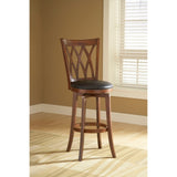 'Mansfield' Brown Cherry Criss-cross Back Stool