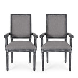 Maria French Country Upholstered Dining Chairs by Christopher Knight Home - 23.75" L x 23.75" W x 39.75" H