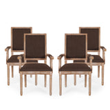 Maria French Country Upholstered Dining Chairs by Christopher Knight Home - 23.75" L x 23.75" W x 39.75" H