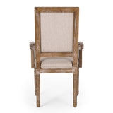 Maria French Country Upholstered Dining Chairs by Christopher Knight Home - 23.75" L x 23.75" W x 39.75" H