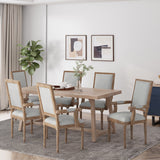 Maria French Country Upholstered Dining Chairs by Christopher Knight Home - 23.75" L x 23.75" W x 39.75" H