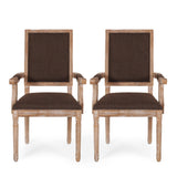 Maria French Country Upholstered Dining Chairs by Christopher Knight Home - 23.75" L x 23.75" W x 39.75" H