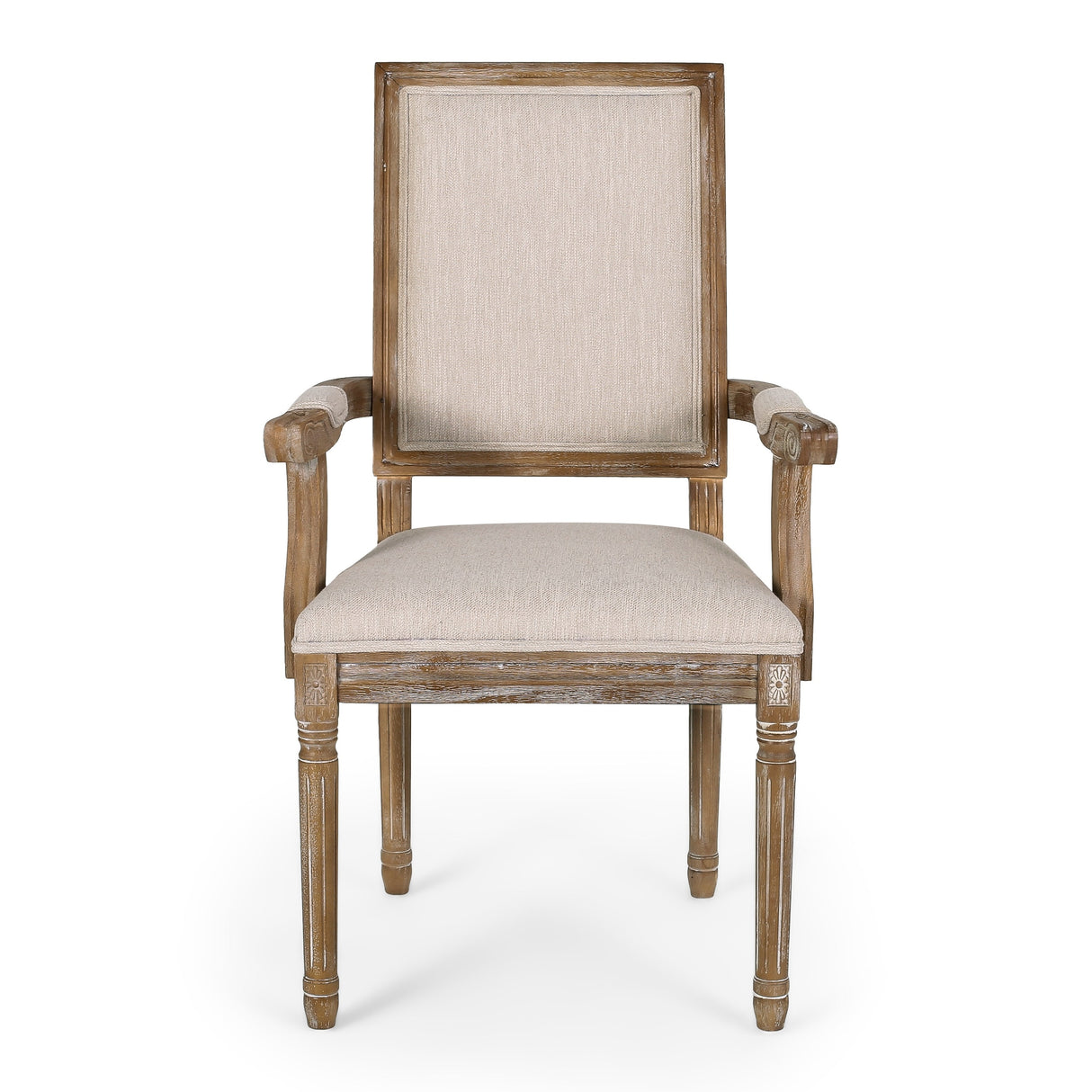 Maria French Country Upholstered Dining Chairs by Christopher Knight Home - 23.75" L x 23.75" W x 39.75" H