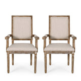 Maria French Country Upholstered Dining Chairs by Christopher Knight Home - 23.75" L x 23.75" W x 39.75" H