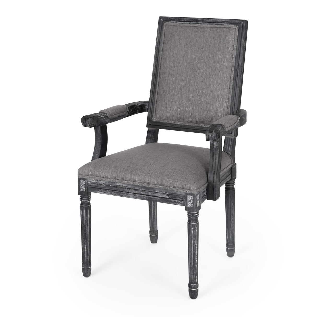 Maria French Country Upholstered Dining Chairs by Christopher Knight Home - 23.75" L x 23.75" W x 39.75" H