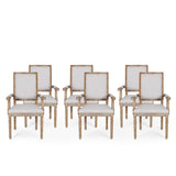 Maria French Country Upholstered Dining Chairs by Christopher Knight Home - 23.75" L x 23.75" W x 39.75" H