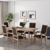 Maria French Country Upholstered Dining Chairs by Christopher Knight Home - 23.75" L x 23.75" W x 39.75" H