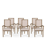 Maria French Country Upholstered Dining Chairs by Christopher Knight Home - 23.75" L x 23.75" W x 39.75" H