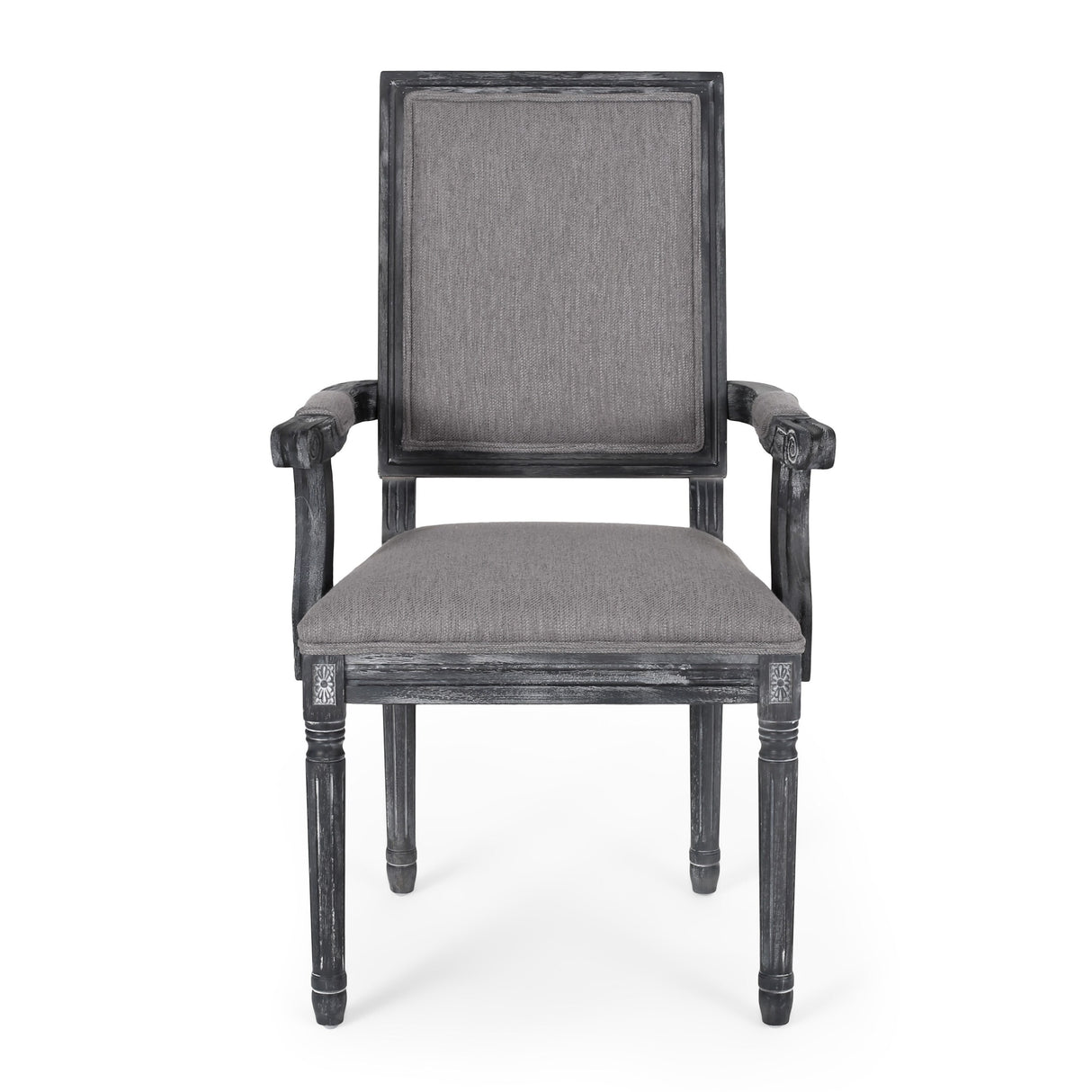 Maria French Country Upholstered Dining Chairs by Christopher Knight Home - 23.75" L x 23.75" W x 39.75" H