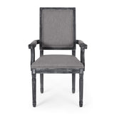 Maria French Country Upholstered Dining Chairs by Christopher Knight Home - 23.75" L x 23.75" W x 39.75" H