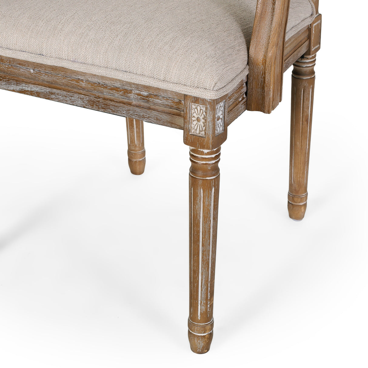 Maria French Country Upholstered Dining Chairs by Christopher Knight Home - 23.75" L x 23.75" W x 39.75" H