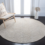 Martha Stewart by SAFAVIEH Chevron Leaves Wool/ Viscose Rug