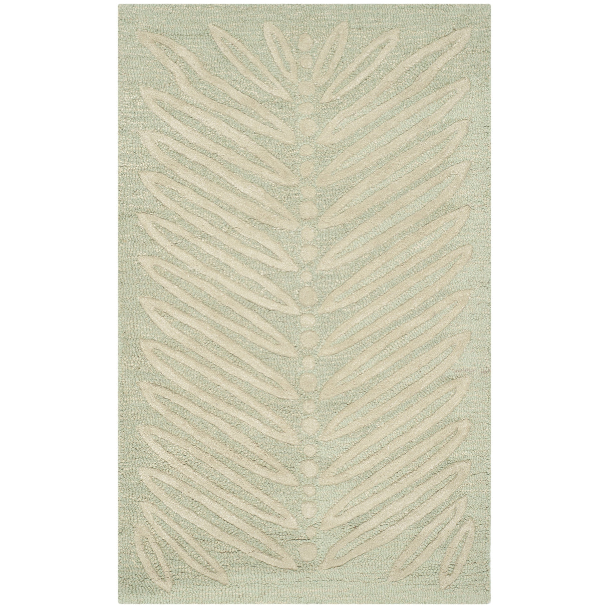 Martha Stewart by SAFAVIEH Chevron Leaves Wool/ Viscose Rug