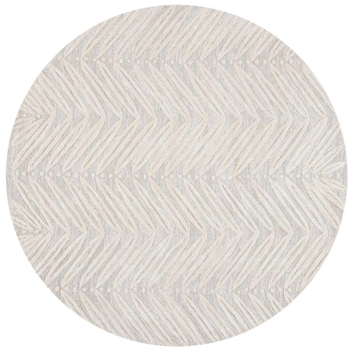 Martha Stewart by SAFAVIEH Chevron Leaves Wool/ Viscose Rug